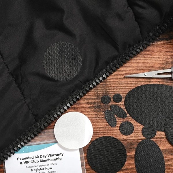 Paraplylapp, reparationslapp för dunjacka, nylon, självhäftande, vattentät
