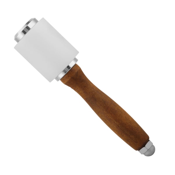 Lær Nylon Hammer Trehåndtak Lær Carving Mallet Craft Tool