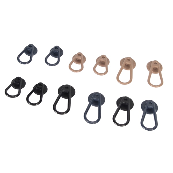 12st Button Extenders Byxor Midjeknappsförlängare Kvinnor Män Byxor Midjeförlängare 2 storlekar 10LB Midjeband Expander