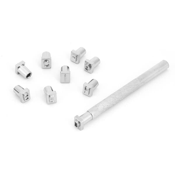 Læder Stempelsæt, Bogstav Punch, Nummer Punch, Stempel Punch Sæt (6,5 mm)