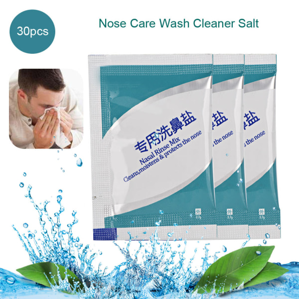 Næsepleje Nasal Wash Cleaner's Salt Barn Voksen Undgå allergisk rhinitis Næsepleje 2,7 g
