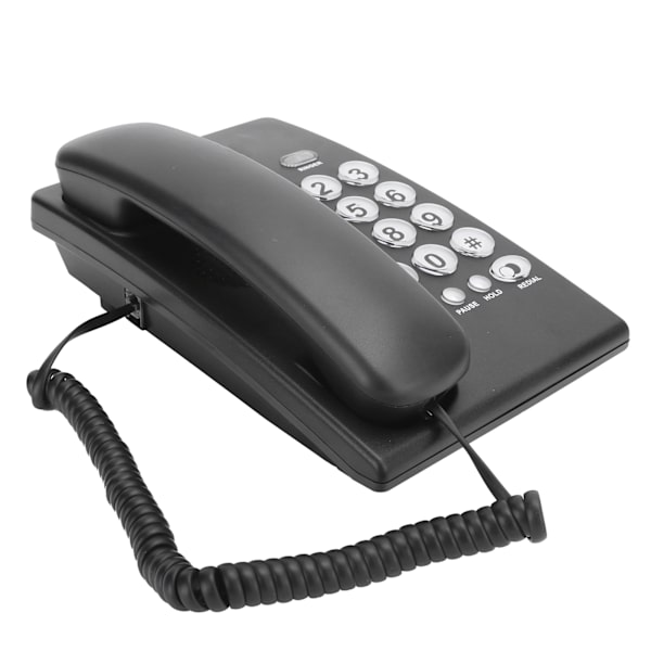 KXT504 Bærbar familievirksomhed Kontor Fast fastnet blitzfunktion Telefon ABS Sort