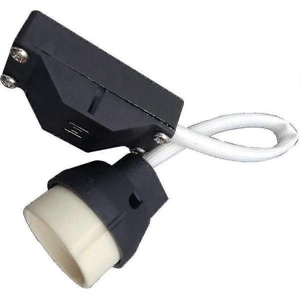 (6-pakning) GU10 Lampeholder Keramisk Base og Koblingsblokk/bro med Kabel og Isolasjonshylse - Pæresokkelkontaktadapter for LED og Halogen