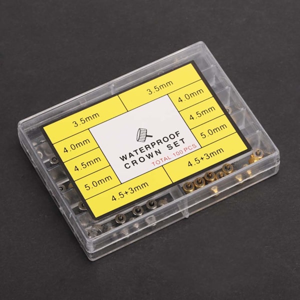 Koppar Assorted Watch Crown Delar Tillbehör Watch Repair Replacement Tool
