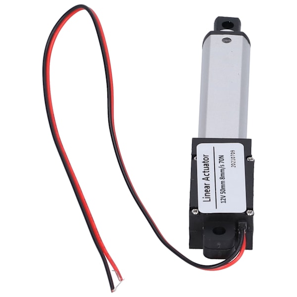 Linjär ställdon 50 mm slaglängd DC 12V Lågbrus intern gränslägesbrytare Mini linjär rörelseställdon för fordonsindustri8 mm/s-70N