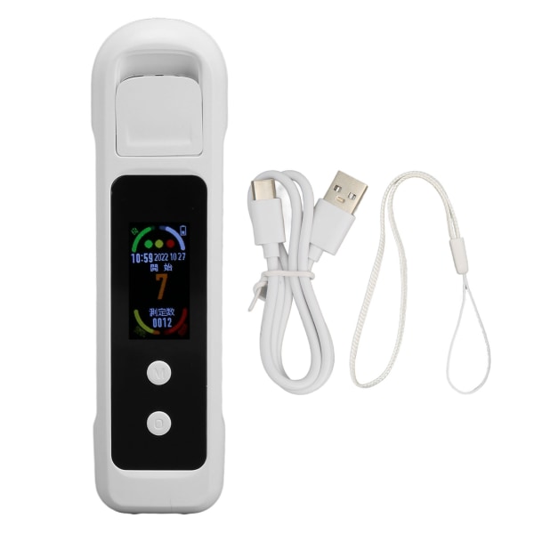 Alkoholitesteri H9PRO Kannettava kontaktiton Detection Valkoinen USB 200mAh ladattava alkoholitesteri LCD-näytöllä