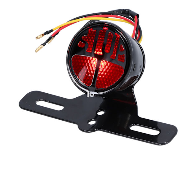 Motorcykel Baglygter Bremslys Retro Style Modifikation Universal DC12V med Nummerpladebeslag Passer til Honda