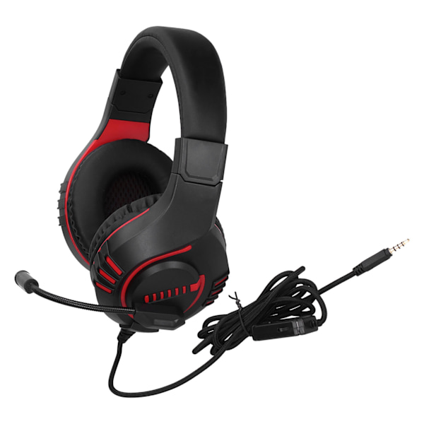 M205 Trådbundet Gaming Headset med Mikrofon 3,5 mm Jack Brusreducerande Gaming Headset för PS4 Röd