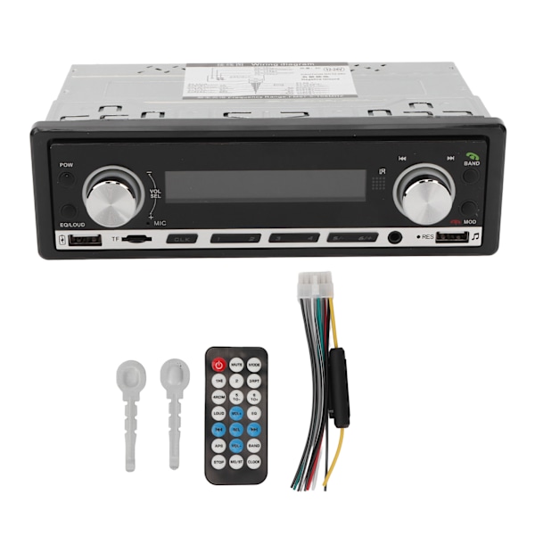 Bluetooth-bilstereo-modtager understøtter U-disk AUX Bluetooth-hukommelseskort Multifunktionel bilradio MP3-afspiller