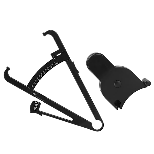 Kroppsmätningsenhet Svart 150cm/60in Kaliper Mättillbehör för Fitness Viktminskning(Centimeter Fett Kaliper 150cm/60in Midjemått )