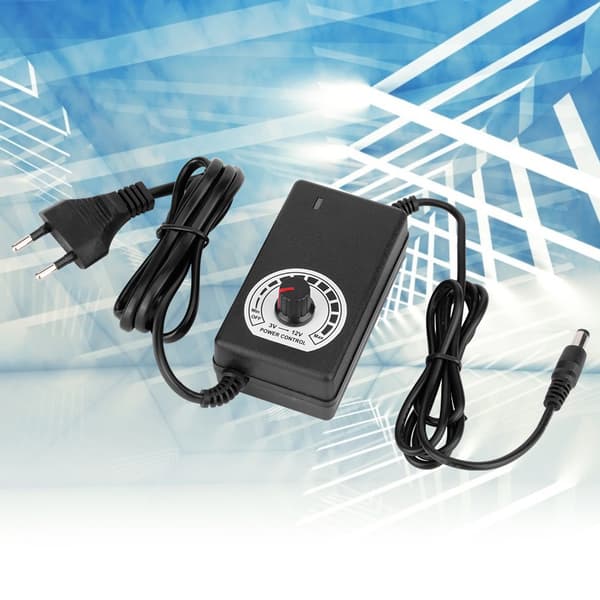3-12V 3A Spændingsregulering Dæmpbar Strømforsyning DC Regulator Adapter til LED Lys 100-240V EU Stik