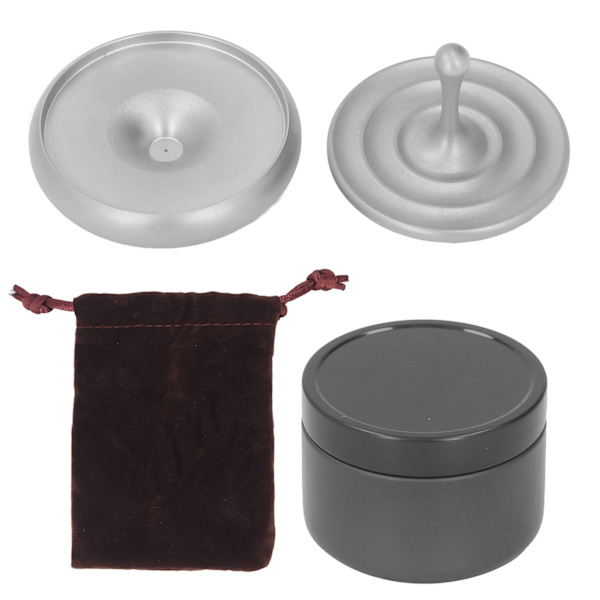 Vatten Drop Twisting Gyroskop Roterande Dekomprimering Rostfritt Stål Sandblästring Skrivbord Hand Twist Gyroskop