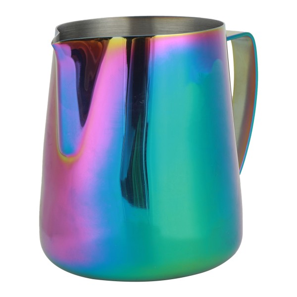 Färgglad Tjock rostfritt stål Kaffe Mjölkskummande kopp Kanna Kanna för hem Kaffe Latte Art600ml