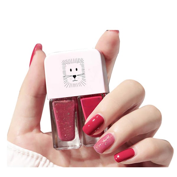 Giftset med 2 nagellack i matt sammetsfinish
