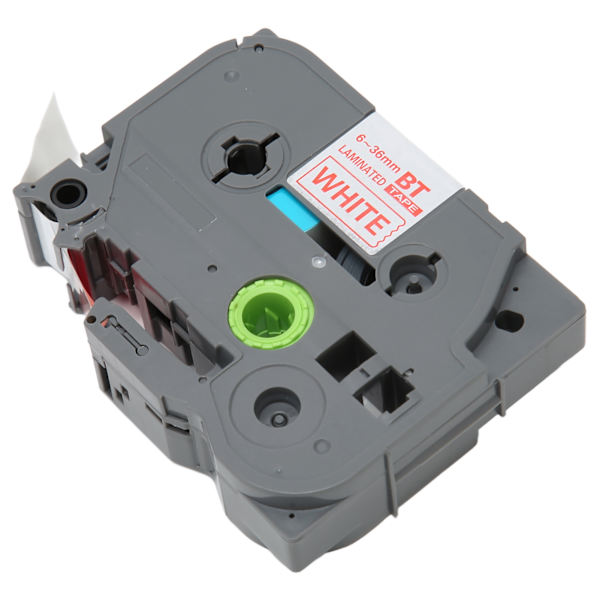 5 stk. 18mm Label Maker Tape til Tze 241 Tz241 3/4in Label Tape Erstatning til Ptouch PTD400 PTD410 PTD600 Rød baggrund Hvidt bogstav Bze 445