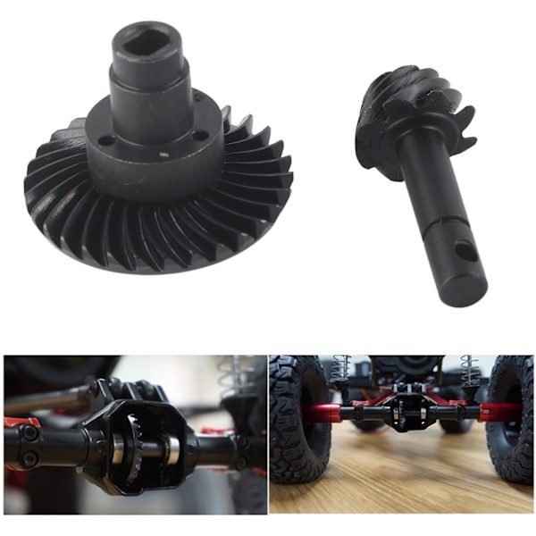 Helical Spiral Pinion Gear Set RC Biltillbehör Passar för Axial SCX10 II AR44 90046