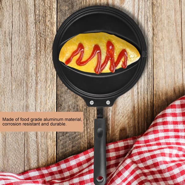 Non-stick stekepanne omelettpanne med form for omelettris