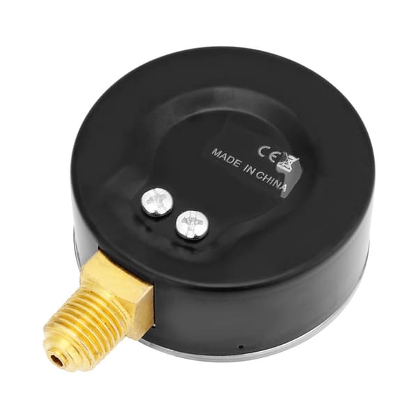Luft Olje Vann Trykkmåler 1/4 Tomme NPT 0-10 Bar Sidemontert Manometer