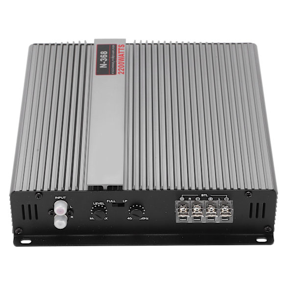 12V 2200W Sølv Universal Bilstereo Forsterker Lyd Subwoofer Forsterker for Bil