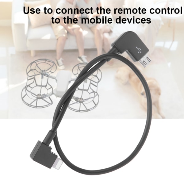 Mikro-USB-kabel RC-reservedeler erstatningstilbehør Passer for MAVIC MINI Drone (For iOS-grensesnitt til MicroUSB)