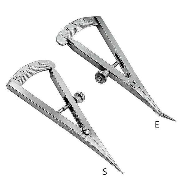 Dental Castroviejo Mätok 0 Till 20 Mm Vinklad 3.25\" Kirurgiska Instrument Hållbara