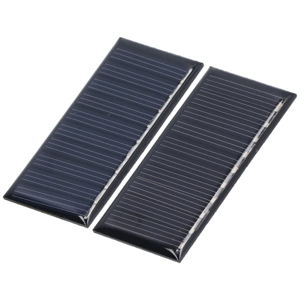 2 stk. Mini solcellepaneler 0,25W 5V Bærbare Mini polykrystallinske silisium værbestandige holdbare mye brukte mini solceller
