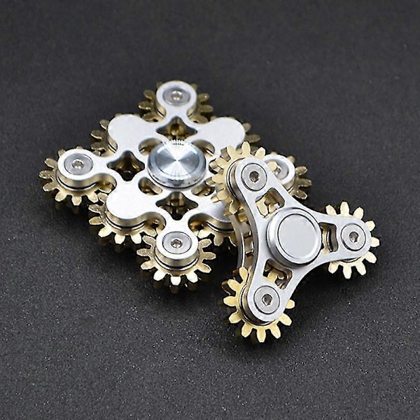 Fidget Spinner Metal Voksne Edc Antistress Hånd Spinner Legetøj Børn Stress Relief Roterende Hånd Gyro Dekompressionsgaver 3 tænder6