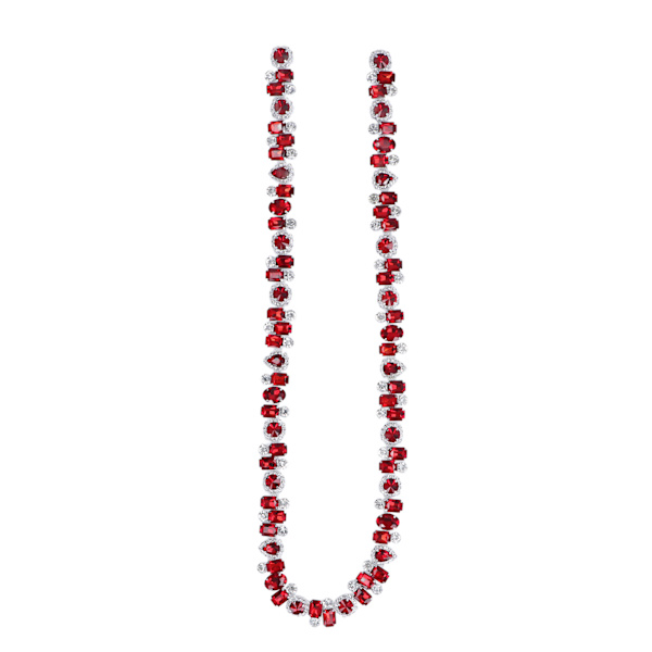 Rhinestone Trim 1 Yard Ljus färg Blekningslös slitstark Tjock iögonfallande bred applicering Strassapplikation Röd