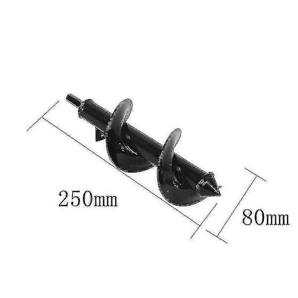 Jordbor Jordborværktøj - 4 Størrelser Spiralhulgraver Haveauger Bor 9CMx25CM