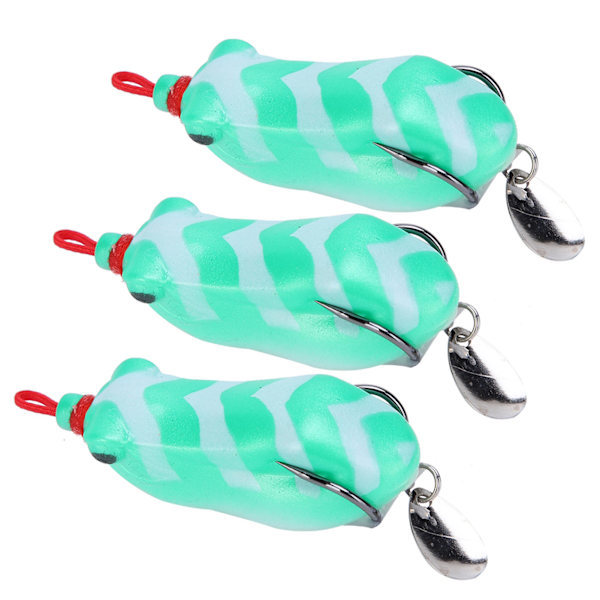 3 stk kunstig simulering myk paljett fiske lokke agn fiske tilbehør 5,5 cm 3 #