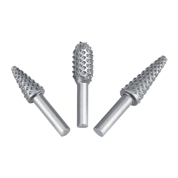 5 stk. hardmetall roterende filsett 6,3 mm skaft treskjæringsbor