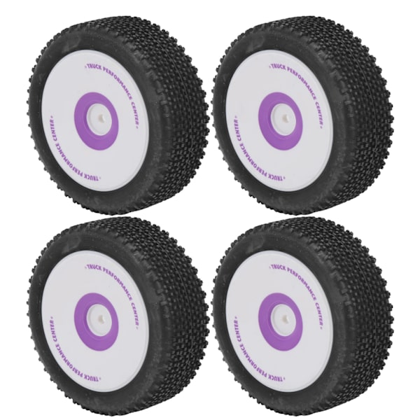 4 st RC-bilsats med gummidäck fram och bak, passar till WLtoys 1/12 124019 fjärrstyrda bilar