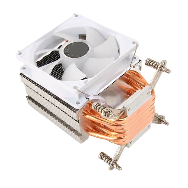 9CM CPU-kylare 4 kopparvärmerör färgglad belysning 3-stifts hydrauliska dator-CPU-kylfläktar för stationär dator
