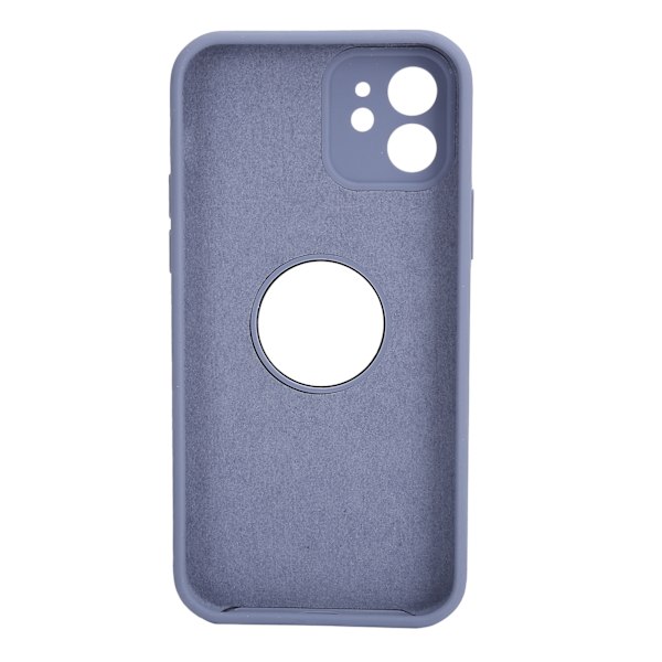Flytande silikon fullständigt skyddande telefonfodral för Iphone 12/12Pro Vattentätt mobiltelefonfodral Lila