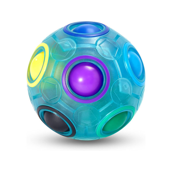 Magic rainbow pussel ball, fidget ball pusselspel roligt stress relief magic ball hjärnteaser ball