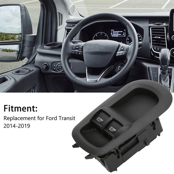 Dobbel vinduskontrollbryter på førersiden GK2T‑14A132‑CA Erstatning for Ford Transit 2014‑2019