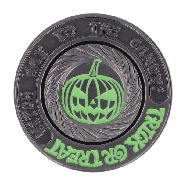 Metallskjutreglage Sensorisk Leksak Rund Forma Glow in The Dark Lindra Stress Fingertopp Tryck Reglage Leksak Svart