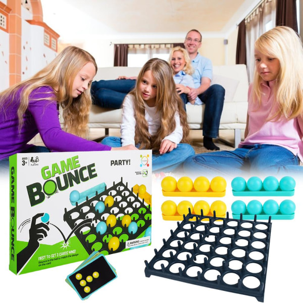 Pong Challenge Game Bounce Pallopeli Lautapeli Kid Family Party Interaktiivinen pöytäkoneen pomppiva lelu