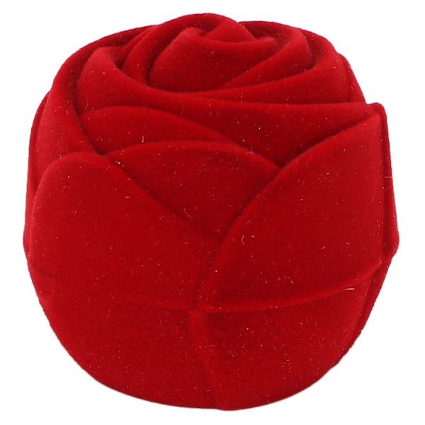 Smyckeskrin Enkelt Retro Stil Skyddande Praktisk Elegant Röd Örhängen Förvaring för Ringar Present
