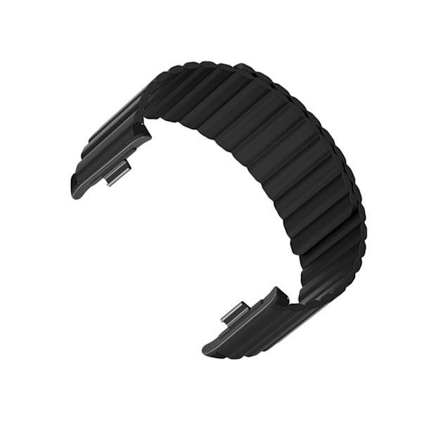 2 stk. Magnet Udskiftning Urremme Silikone Magnetisk Lukning Urrem Til Mi Band 8 Pro Sort