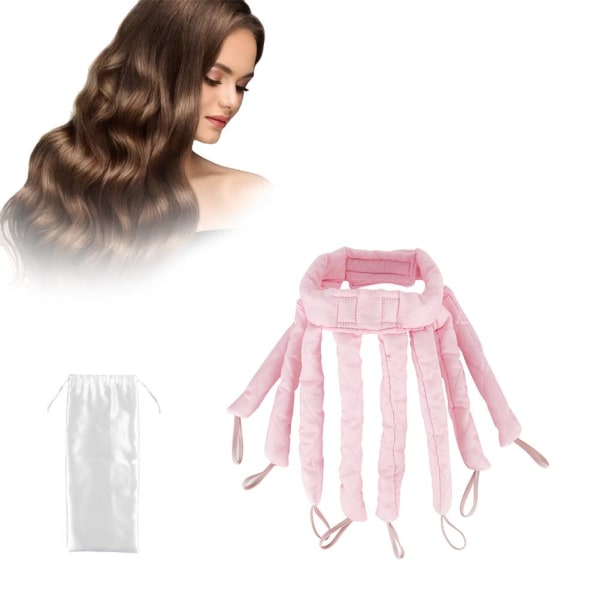 Bläckfiskformad värmefri hårrulle för kvinnor, flickor, hår locktång Pannband Hushållsstylingverktyg