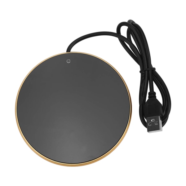 Kaffekrusvarmer 55°C Konstant temperatur 3 niveauer Lille lys Smart USB stearinlysvarmer til hjemmekontor Traveling Gold