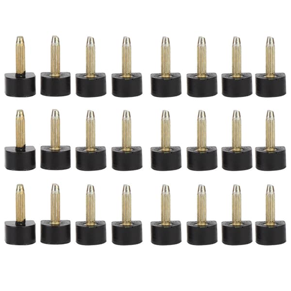 24 stk. erstatningstupper for høye hæler, sklisikre skoreparasjonsplugger (10 * 10 mm)