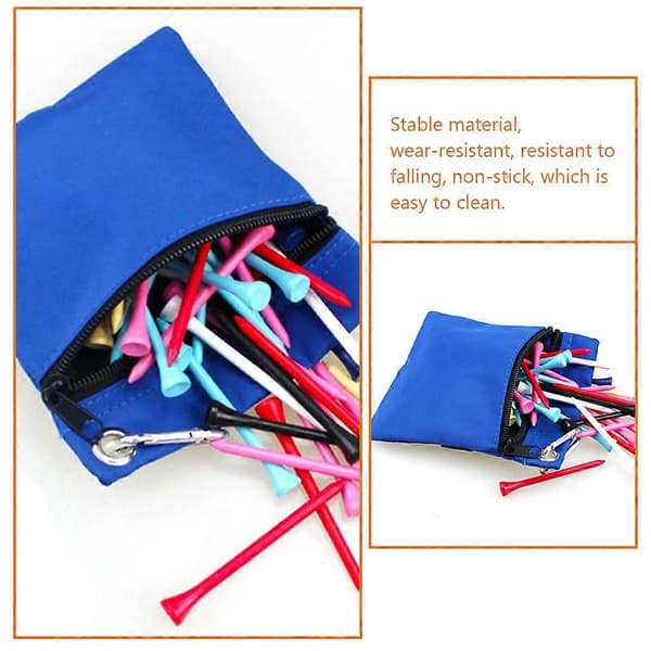 Golf Tee Taske Golf Tee Taljetaske Golfbold Taske Nylon Tee Bold Opbevaringstaske Holder Golfbag