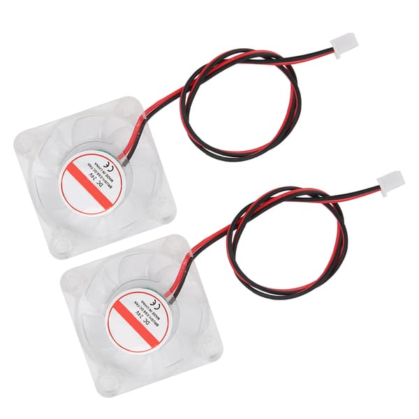 2 stk 3D-printer kjølevifte LED-lys hydraulisk lager miniradiator 4010 for V6 Hotend24V