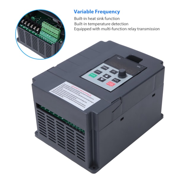 (DJD)Jh s2-2T vaihtuvataajuusmuuttaja Universal Mini yksivaiheinen 220V tulo 3-vaihe 220V lähtö (1,5kw)