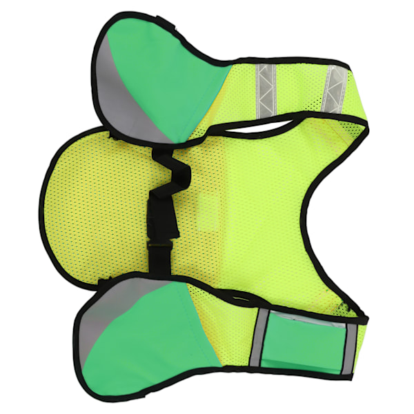Elastisk multifunktionel reflekterende vest til natkørselssport Åndbar reflekterende vest Grøn