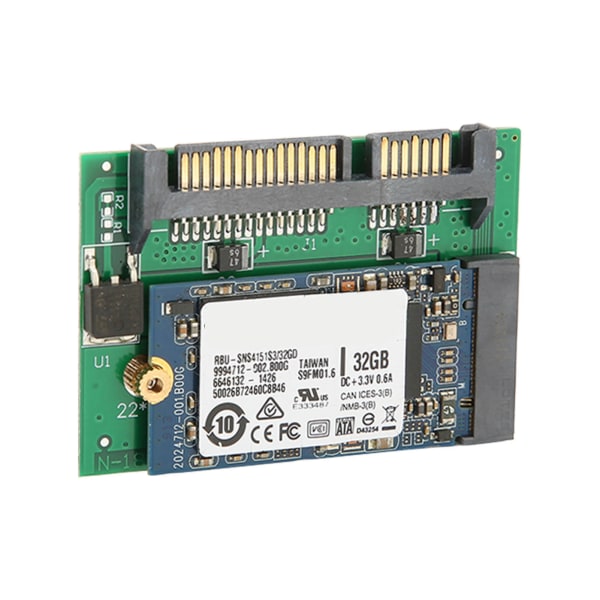 SATA-adapter M.2 SSD 2 i 1 Stor kapacitet Stabil Pålitlig Bärbar Plug and Play Datortillbehör 32 GB