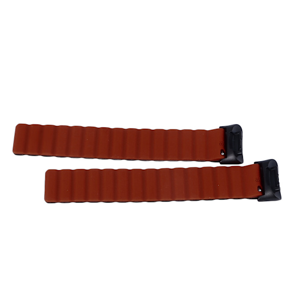 Magnetiskt armband för klocka, hudvänligt, mjukt, bekvämt, lätt, silikon, svart och vinrött
