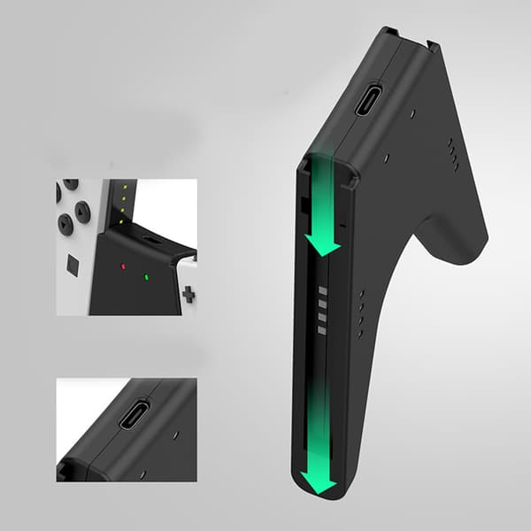 for Joycon ladehåndtak Plug and Play bærbart lett V-formet håndtak for Switch